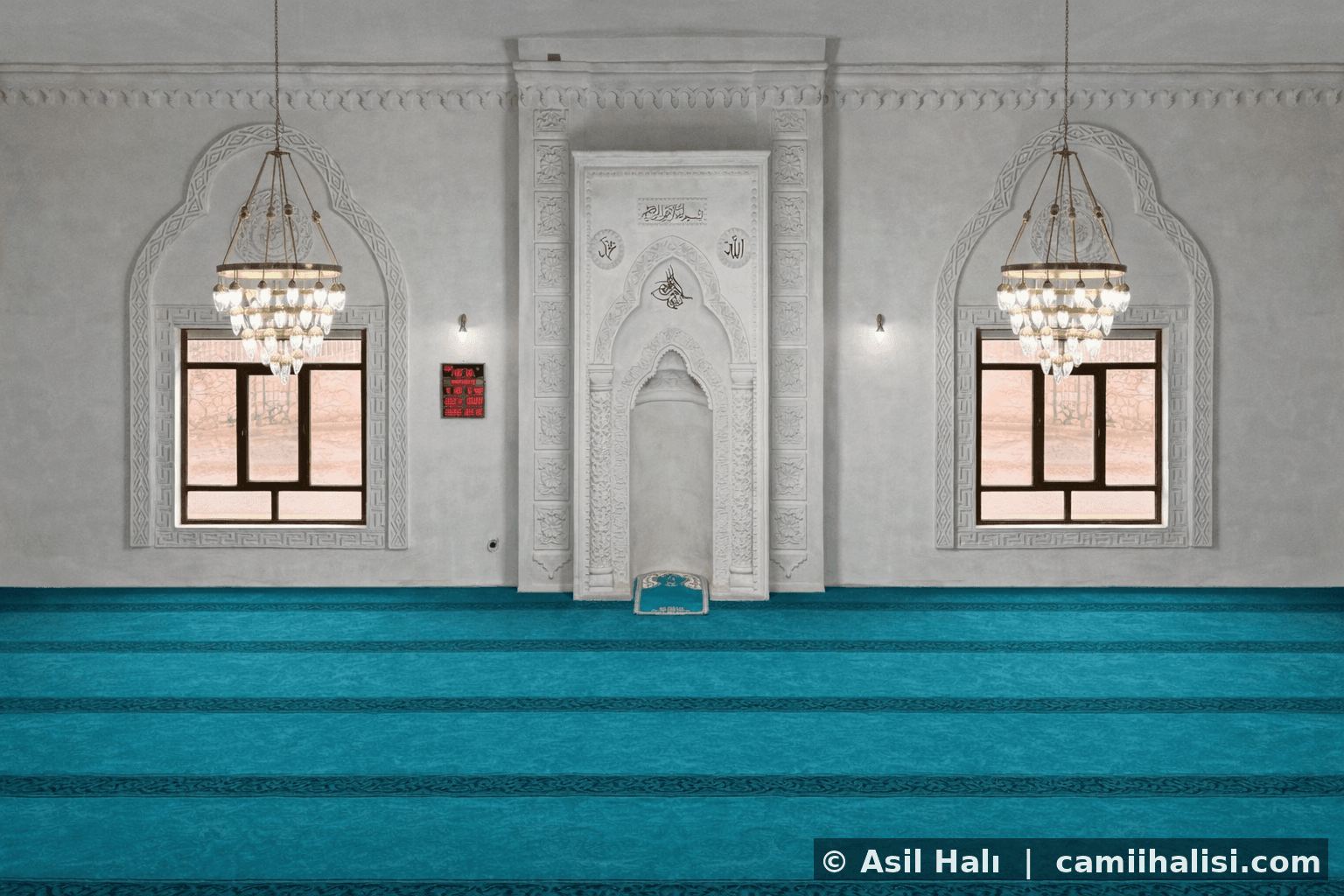 Cami halısı ana görsel — Asil Halı A.Ş. saflı cami halısı döşeme