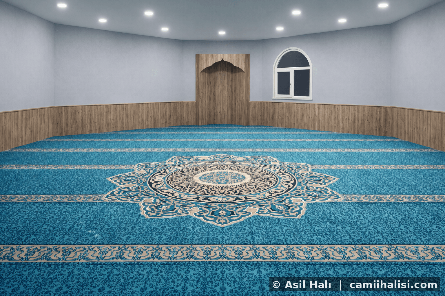 Cami halısı koleksiyon modeli 27 — cami halısı modern ve klasik desen