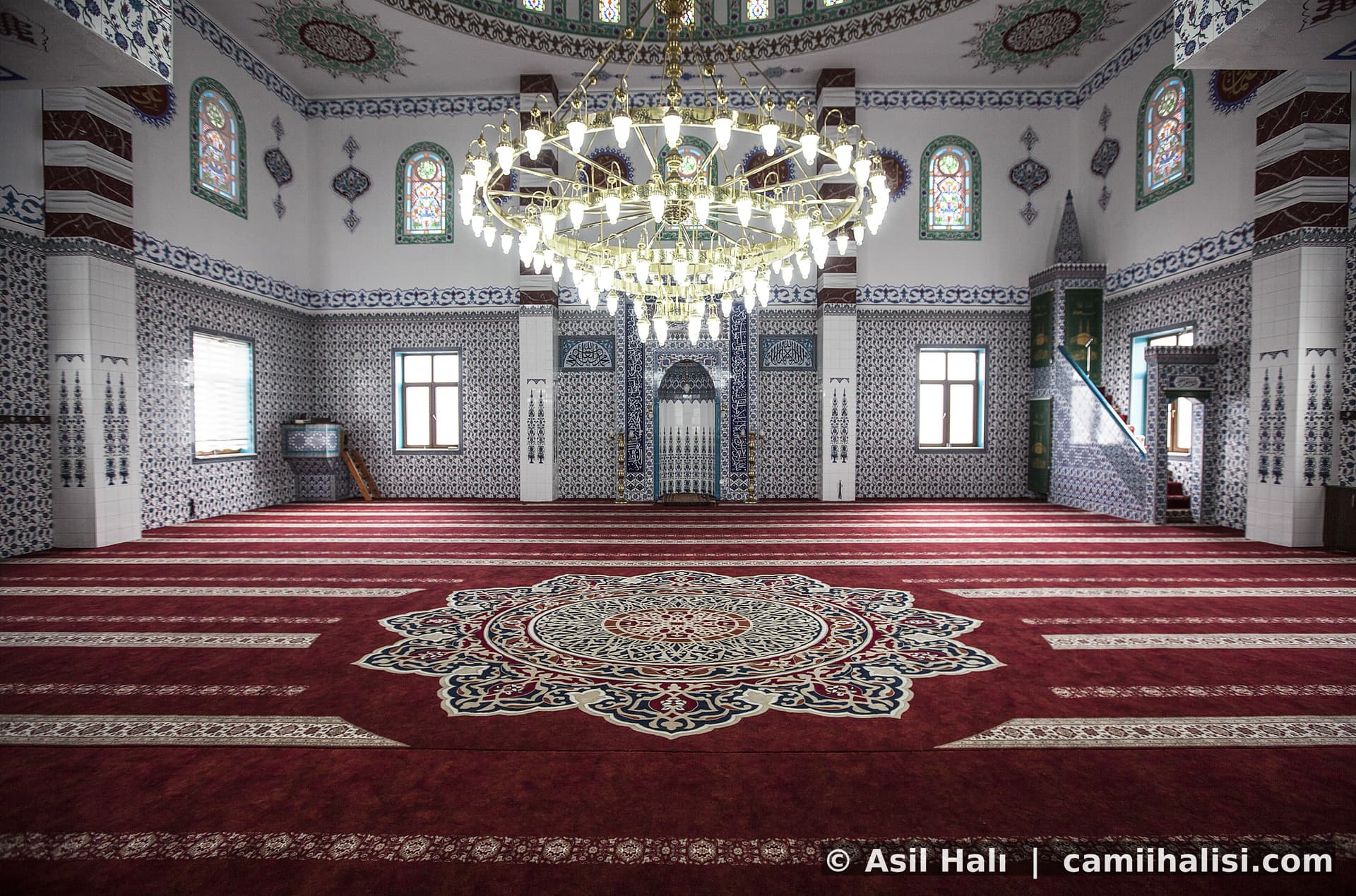 Türkiye cami halısı projesi — Asil Halı A.Ş. tamamlanan cami döşemesi