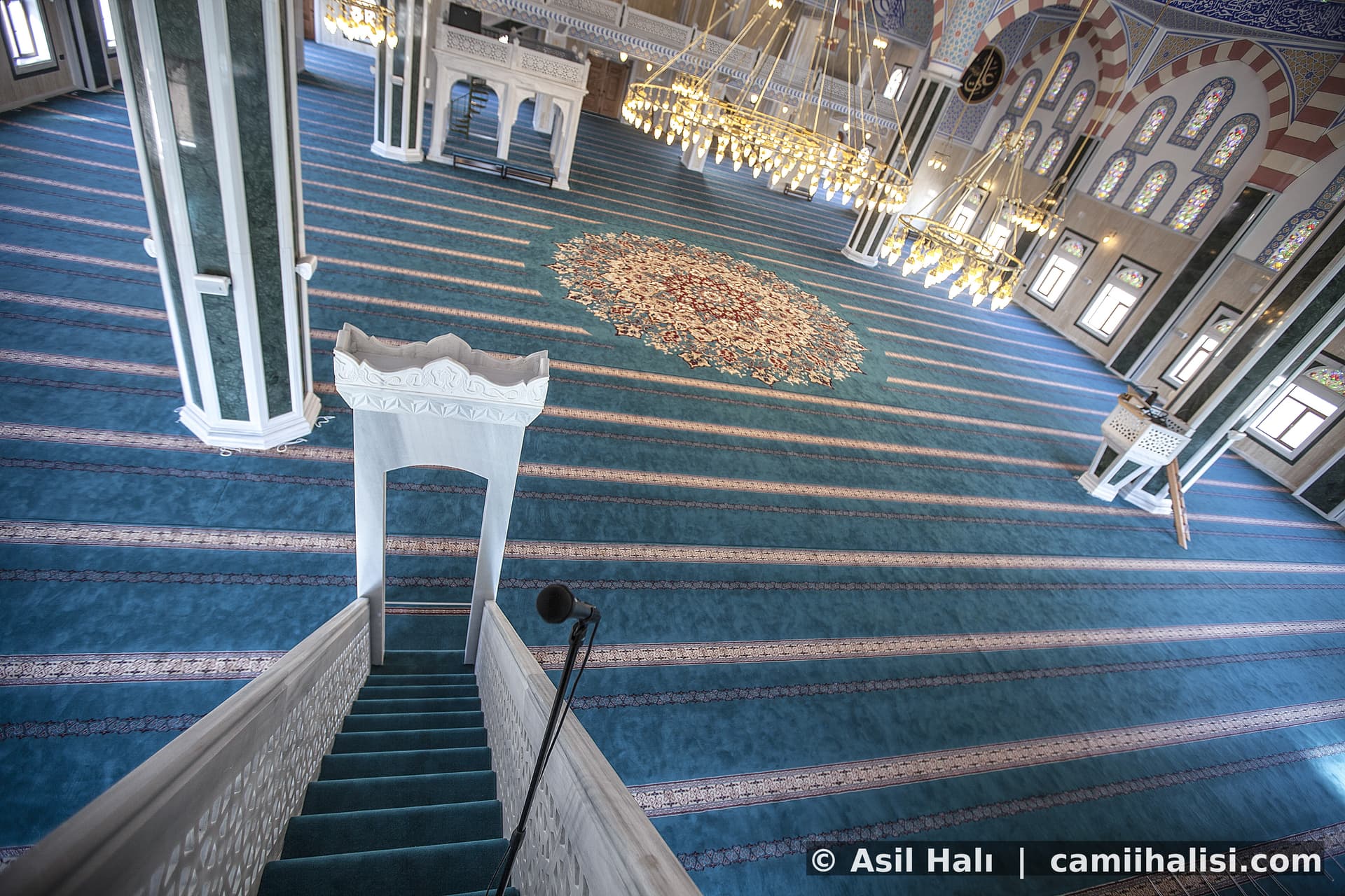 İbadet alanı cami halısı — camiihalisi.com Asil Halı özel üretim