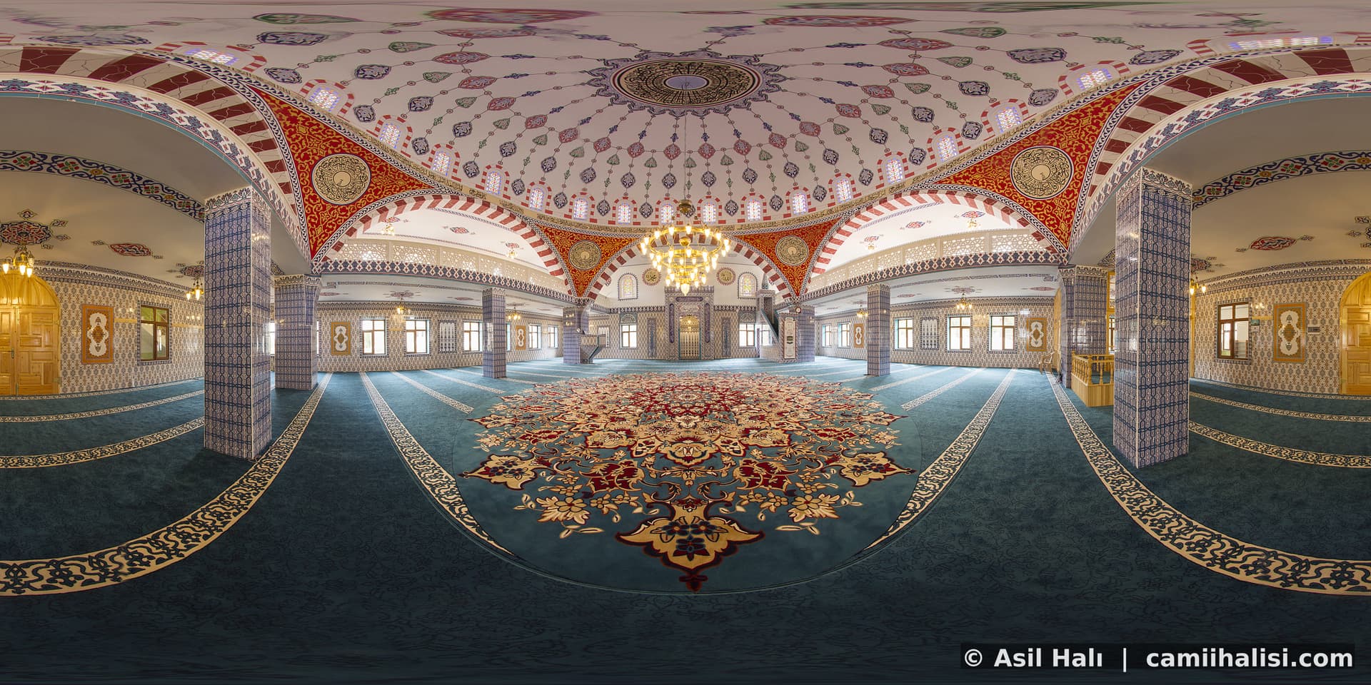 Esentepe cami halısı projesi — saflı akrilik cami halısı döşeme referansı