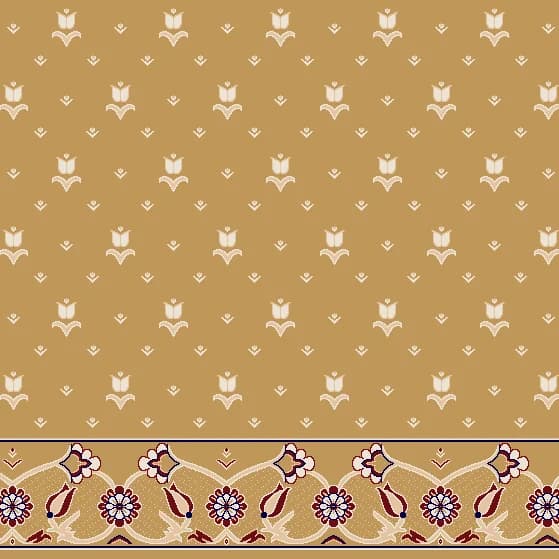 Saflı cami halısı S101 desen Hardal renk